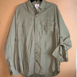 Ducks Unlimited Men Olive Colored Fishing Jacket